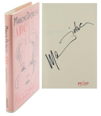 Lot #733 Marlene Dietrich Signed Book