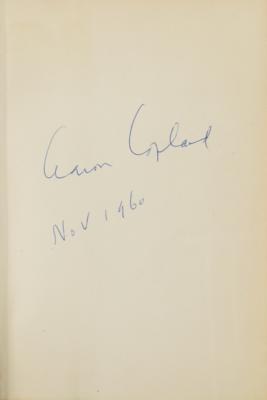 Lot #572 Aaron Copland Signed Book - Image 2
