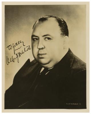 Lot #695 Alfred Hitchcock Signed Photograph