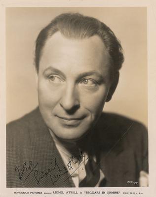 Lot #709 Lionel Atwill Signed Photograph