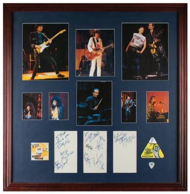 Lot #567 Rolling Stones Signatures and Guitar Pick