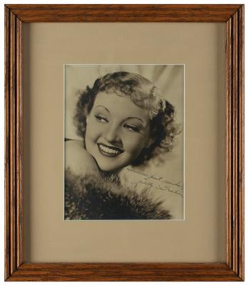 Lot #750 Betty Grable Signed Photograph - Image 1