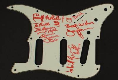 Lot #612 Black Sabbath Signed Pickguard and Ronnie James Dio Signature - Image 2