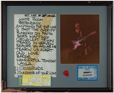 Lot #619 Eric Clapton Signed Photograph