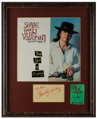 Lot #664 Stevie Ray Vaughan Signature