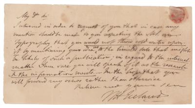 Lot #242 William Henry Ireland Autograph Letter