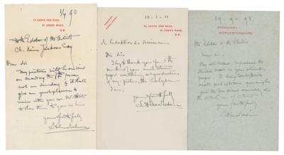 Lot #425 Lawrence Alma-Tadema (3) Autograph Letters Signed