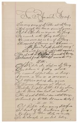 Lot #329 Civil War: Private Dalzell Autograph Manuscript Signed - Image 1