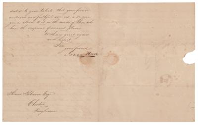 Lot #343 Isaac Hull Letter Signed - Image 2