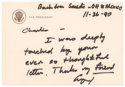 Lot #66 George Bush Autograph Letter Signed as President