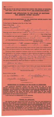 Lot #47 Dwight D. Eisenhower Document Signed