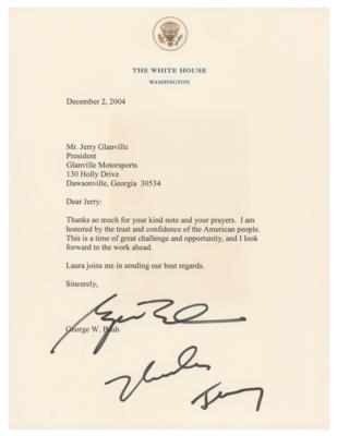 Lot #71 George W. Bush Typed Letter Signed as President