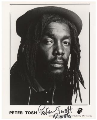 Lot #568 Peter Tosh Signed Photograph