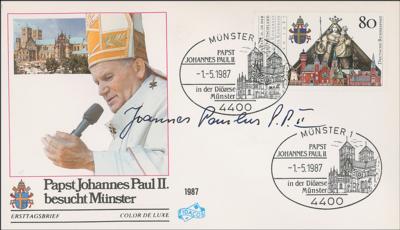 Lot #280 Pope John Paul II Signed Cover