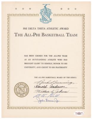 Lot #867 Basketball Coaches (5) Signed Athletic Award - Image 1
