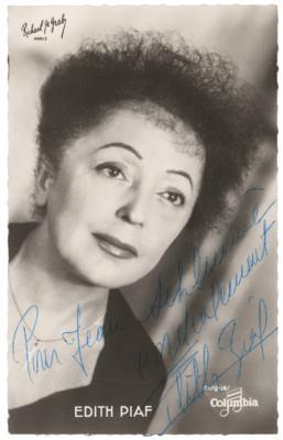 Lot #590 Edith Piaf Signed Photograph - Image 1