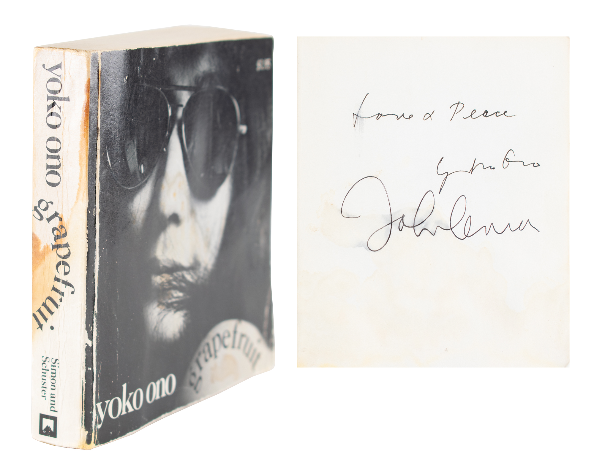 Lot #556 Beatles: Lennon and Ono Signed Book
