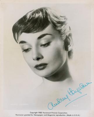 Lot #693 Audrey Hepburn Signed Photograph