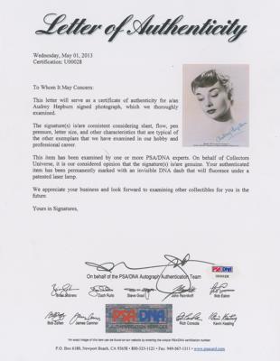 Lot #693 Audrey Hepburn Signed Photograph - Image 2