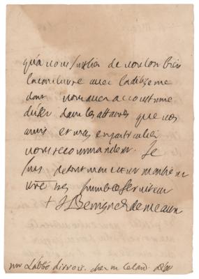 Lot #176 Jacques-Benigne Bossuet Autograph Letter