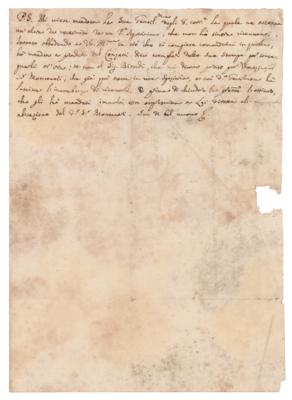 Lot #167 Giovanni Battista Morgagni Autograph Letter Signed - Image 3