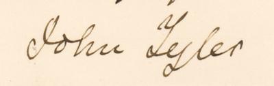 Lot #21 John Tyler Autograph Letter Signed as President - Image 2