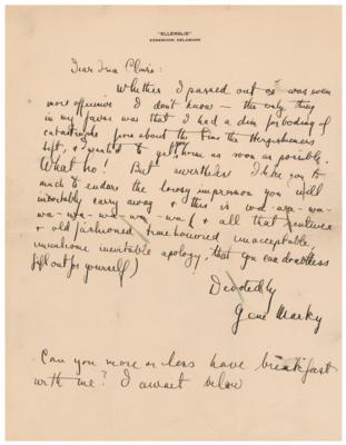 Lot #8030 F. Scott Fitzgerald (2) Autograph Letters Signed to Ina Claire - Image 2