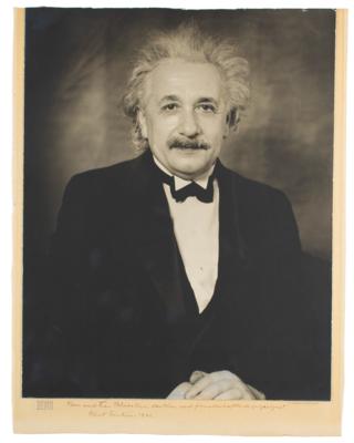 Lot #8017 Albert Einstein Signed Photograph
