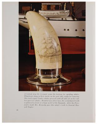 Lot #8012 John F. Kennedy Oval Office Scrimshaw with Autograph Letter Signed by Jacqueline Kennedy - Image 9