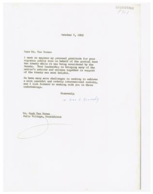 Lot #8011 John F. Kennedy Typed Letter Signed as President - Image 6