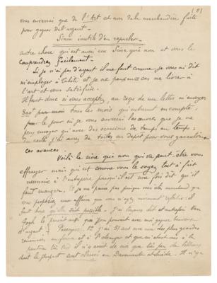 Lot #8029 Paul Gauguin Autograph Letter Signed - Image 6