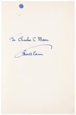 Lot #8032 Thomas Edison Signed Book - Image 2