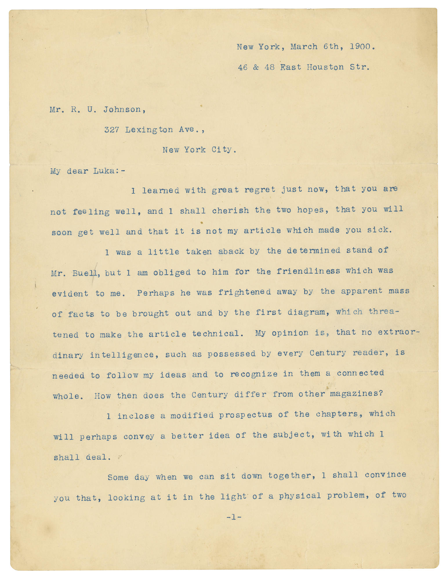 Lot #8026 Nikola Tesla Typed Letter Signed