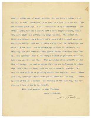 Lot #8026 Nikola Tesla Typed Letter Signed - Image 2