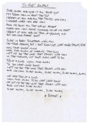 Lot #8051 Oasis: Noel Gallagher Handwritten Lyrics for Definitely Maybe - Image 11