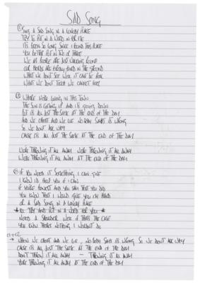 Lot #8051 Oasis: Noel Gallagher Handwritten Lyrics for Definitely Maybe - Image 13