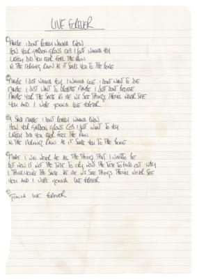 Lot #8051 Oasis: Noel Gallagher Handwritten Lyrics for Definitely Maybe - Image 4