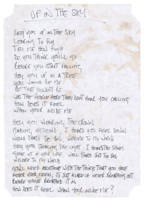 Lot #8051 Oasis: Noel Gallagher Handwritten Lyrics for Definitely Maybe - Image 5