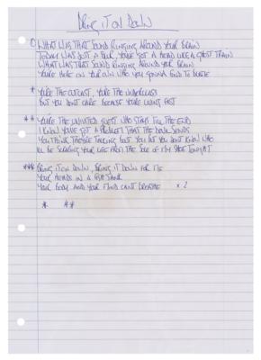 Lot #8051 Oasis: Noel Gallagher Handwritten Lyrics for Definitely Maybe - Image 7