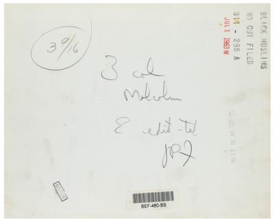 Lot #8044 Malcolm X Archive of Letters, Handbills, and Photographs - Image 12
