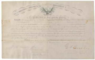 Lot #8005 George A. Custer Document Signed - Image 1