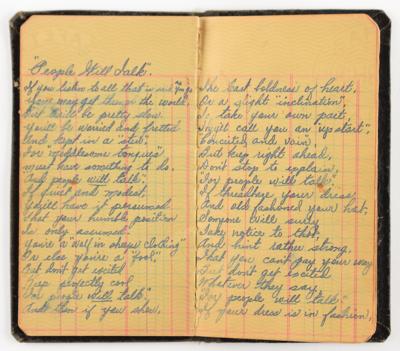 Lot #8043 Bonnie Parker's Handwritten Poem Book - Image 11