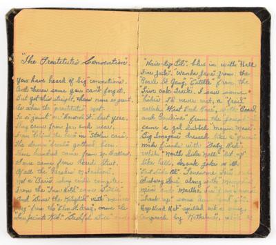 Lot #8043 Bonnie Parker's Handwritten Poem Book - Image 1