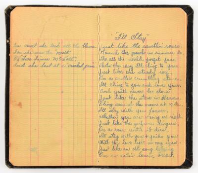 Lot #8043 Bonnie Parker's Handwritten Poem Book - Image 6