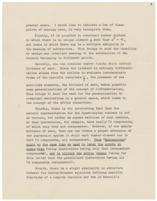 Lot #8018 Albert Einstein Annotated Letter and Typed Letter Signed - Image 6
