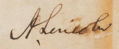 Lot #34 Abraham Lincoln Autograph Endorsement Signed - Image 2