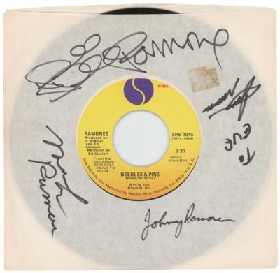 Lot #639 Ramones Signed 45 RPM Record