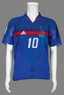 Lot #921 Soccer: Zinedine Zidane Match-Worn Jersey - Image 1
