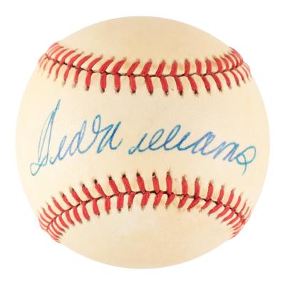 Lot #925 Ted Williams Signed Baseball - Image 1