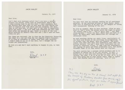 Lot #835 Jack Haley (2) Typed Letters Signed to Liza Minnelli - Image 1